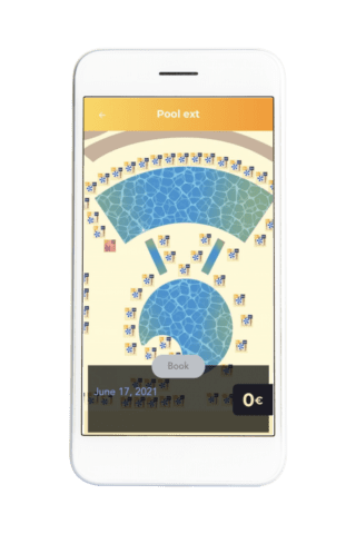 Hotel management app for hotel's private beach and pool